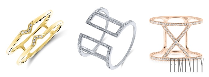 Čisté minimalistické línie, geometrické tvary a ligotavé diamanty