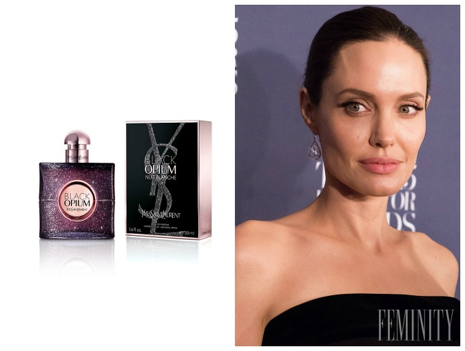 Herečka Angelina Jolie a YSL - Black Opium