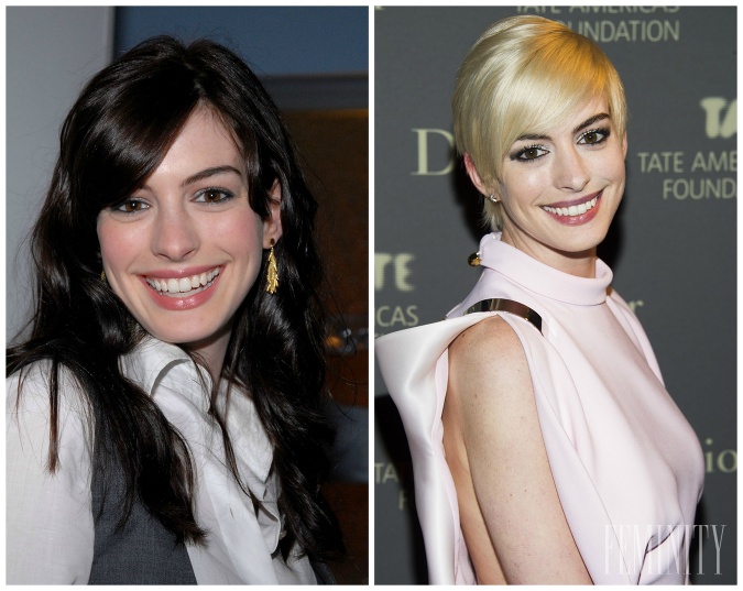 Herečka Anne Hathaway zmenila farbu i strih vlasov