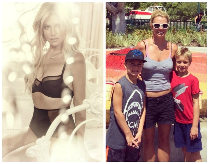 Britney je doma mamou, na fotkách dračicou