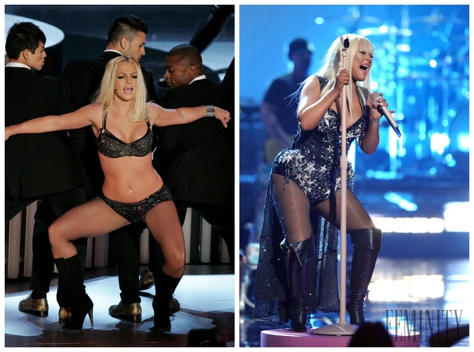 Britney a Christina aj napriek vyššej váhe a objemného tela nestrácali zábrany a trúfli si aj na takéto odvážne kostýmy