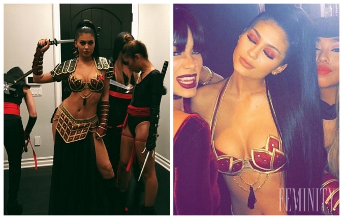 Na Halloween sa poctivo pripravila aj Kendallina mladšia sestra Kylie, ktorá ohúrila v maske princeznej bojovníčky