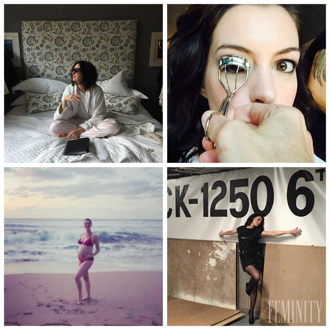 Anne Hathaway sa rada podelí o fotky zo súkromia na Instagrame