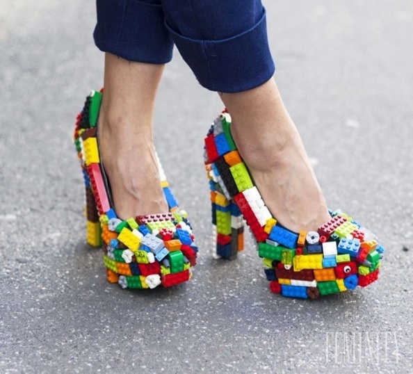 Topánky inšpirované LEGOM
