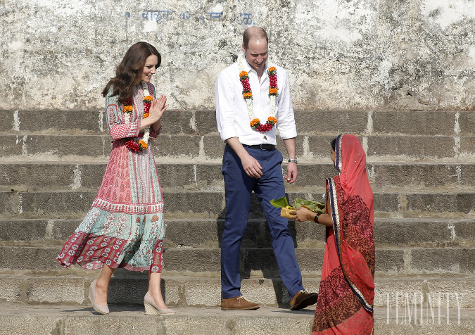 Kate a William v Indii