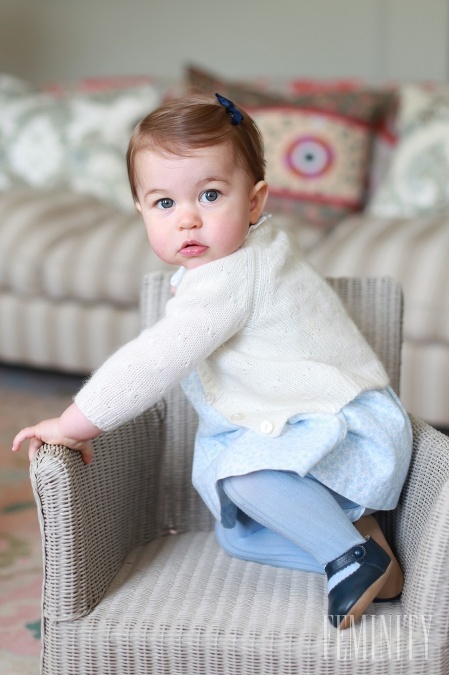Rozkošná princezná Charlotte oslavuje svoj prvý rok