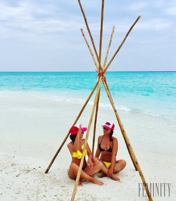 V exotickom dovolenkovom raji, Maledivách, nafotili aj takéto spoločné fotografie pre svojich priateľov a fanúšikov