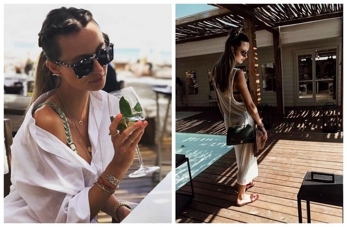 K českým celebritám, ktoré si nenechali ujsť dovolenku v tomto gréckom raji patrí aj modelka Ester Berdych Sátorová