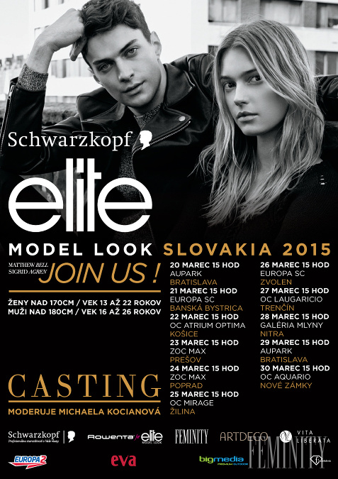 Castingy na novú tvár Schwarzkopf Elite Model Look 2015 začínajú