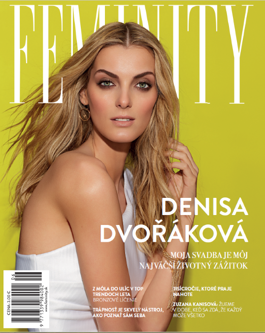 Denisa Dvořáková zdobí titulku letného čísla magazínu Feminity