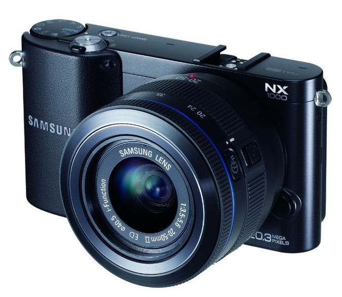 fotoaparát Samsung NX1000, 20,3 Megapixelov, WiFi, Full HD movie