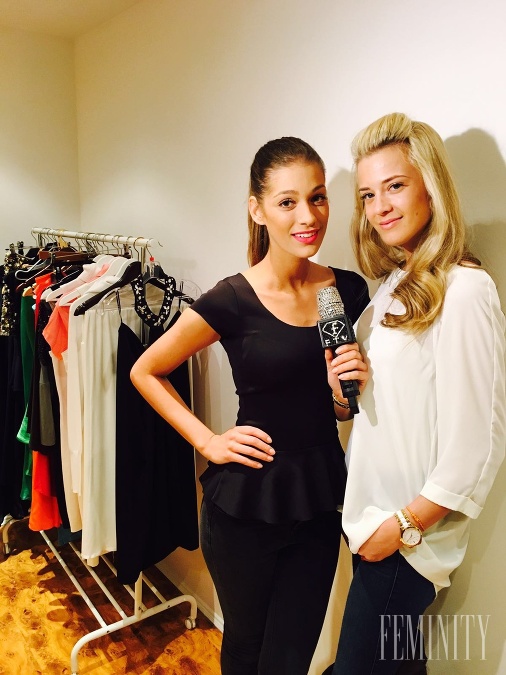 Moderátorka Fashion TV Mária Zelinová s jej kolegyňou Jasmínou Alagičovou