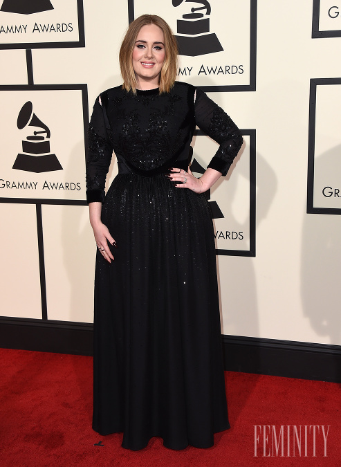 Na Grammy nechýbala ani speváčka Adele