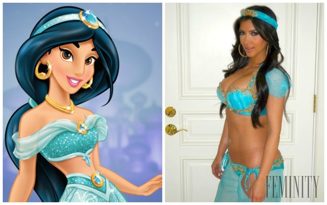 Princezná Jasmine a reality hviezda Kim Kardashian