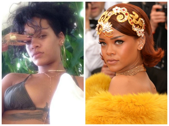 Rihanna vyzerá bez mejkapu inak ako ju poznáme