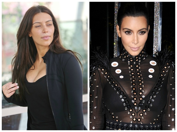 Kim Kardashian vyzerá výborne aj bez mejkapu