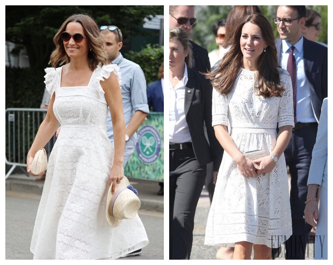 Bielu farbu majú obe sestry Middletonové, Pippa aj Kate v obľube