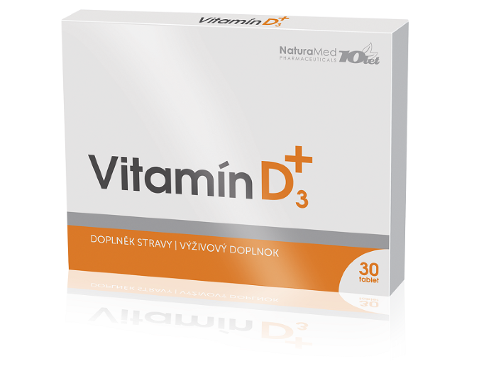 Na podporu imunitného systému, kostí, svalov a zubov stačí jedna tableta Vitamínu D3+ denne.