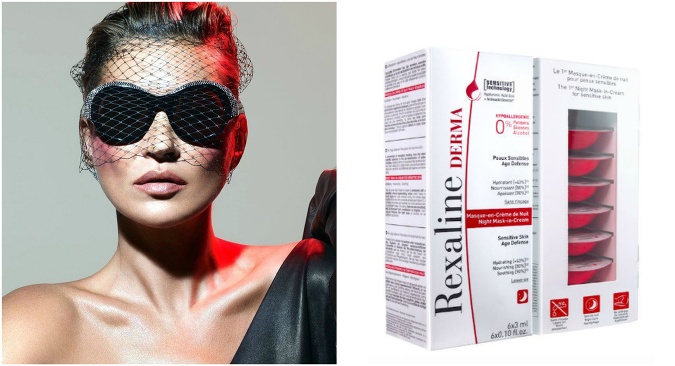 Maska Rexaline Derma s intenzívnou evolučnou textúrou sa po aplikácii mení na nočný krém