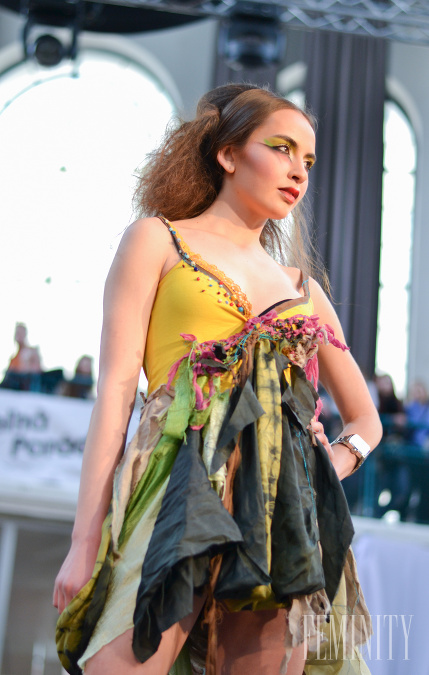 Fashion Show recyklovanej módy a ekológia zaujímajú aj slávnu návrhárku Lýdiu Eckhardt, ktorá ponúkla svoje modely do tejto netradičnej módnej prehliadky.