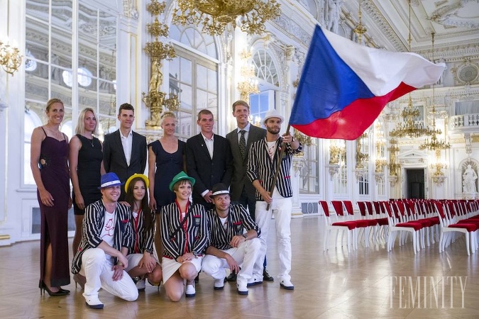 Český olympíjsky tím vo svojich uniformách