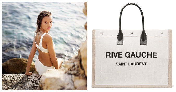Štýlová biela taška na pláž, pre všetky milovníčky luxusu