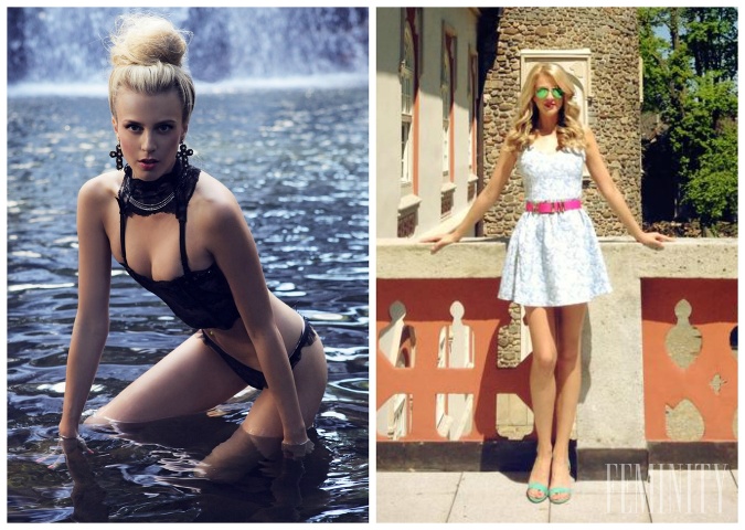 Moderátorka Fashion TV a modelka Mária Zelinová s prekrásnymi dlhými nohami a tip top figúrou