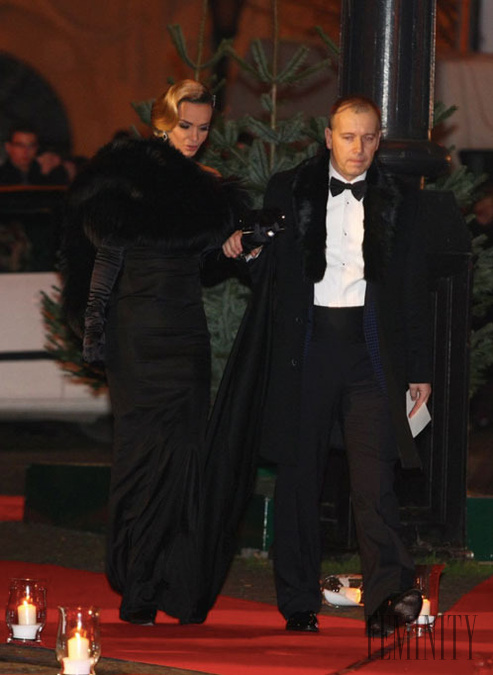 Podnikateľ Boris Kollár s partnerkou Andreou Heringhovou v elegantnej čiernej