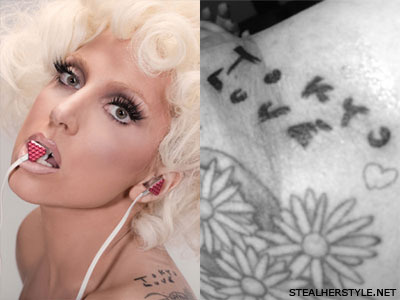 Lady Gaga, tetovanie, Japonsko, fotografie