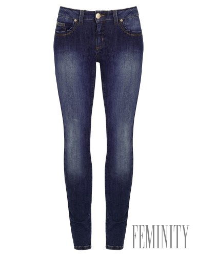 Úzke džínsy v tmavomodrej farbe Marks & Spencer