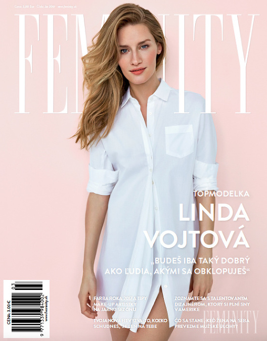 Linda Vojtová v jarnom čísle FEMINITY magazínu