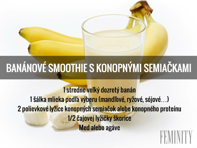 Banánové smoothie má množstvo výživných látok pre telo