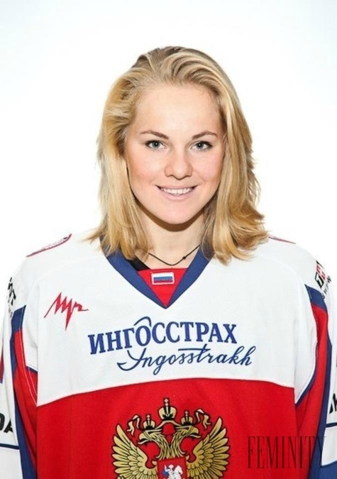 Hokejistka Angelina Goncharenko je krásna mladá žena