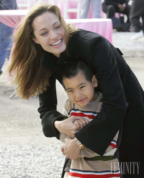 Známa kráska a jej syn Pax Jolie-Pitt v minulosti