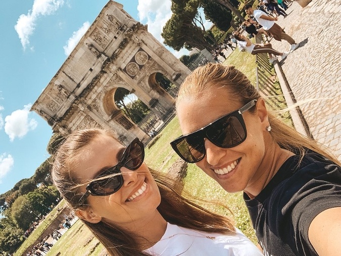 Rím navštívili i bývalá miss Barbora Franeková a tenistka Dominika Navara Cibulková