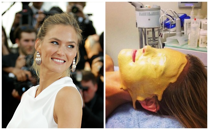 Modelka Bar Refaeli prisahá na masku zo zlata