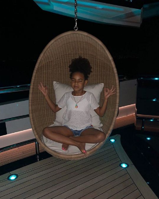Blue Ivy sa rovnako ako jej mama, speváčka Beyoncé, venuje meditácii
