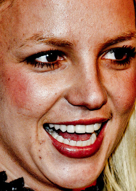 Britney Spears na fotografii zblízka