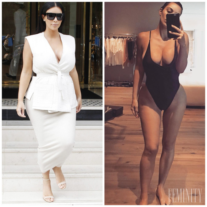 Kim Kardashian o svojich krivkách často klame...