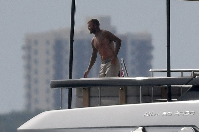 David Beckham ako lodný kapitán