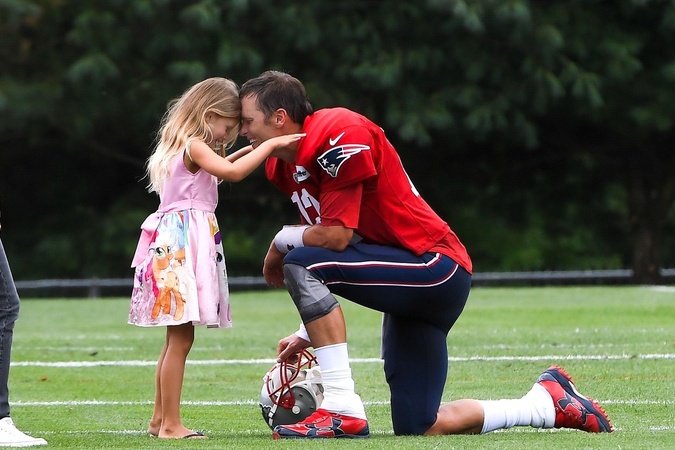 Tom Brady so svojou dcérou Vivien 
