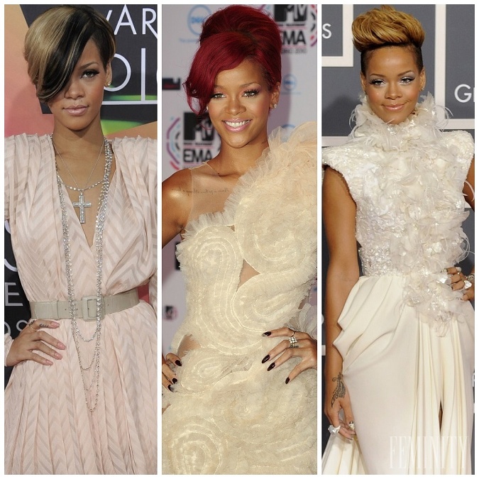 Čierna, blond aj ryšavá... V 2009-tom sa Rihanna pokúšala vyskúšať takmer všetky farby