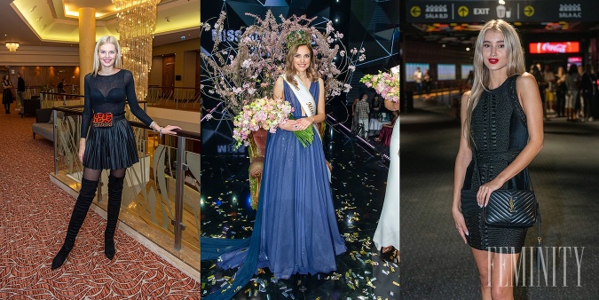 Posledné tri víťazky súťaže Miss Slovensko: (zľava) Dominika Grecová, Frederika Kurtulíková, Leona Novoberdaliu