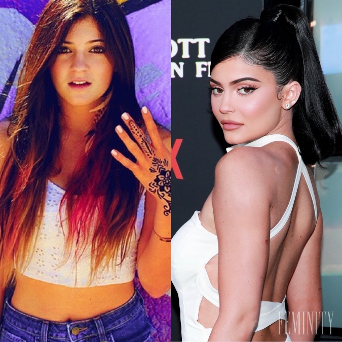 Zvláštnu farbu vlasov a účes nosila pred rokmi aj mladučká Kylie Jenner