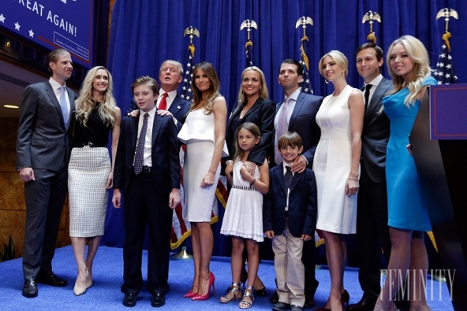 Donald Trump má skutočne početnú rodinu