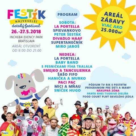 Program festivalu Festík môžete nájsť práve tu