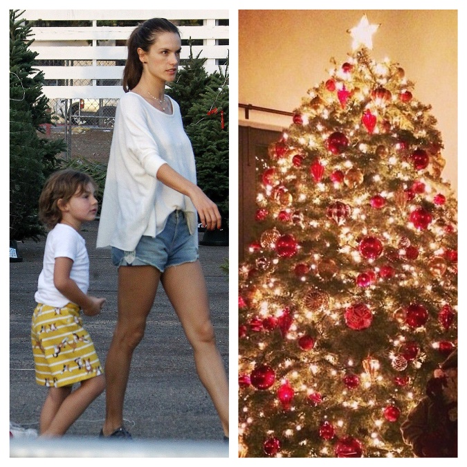 Pre dokonalý vianočný stromček sa vybrala aj brazílska kráska Alessandra Ambrosio