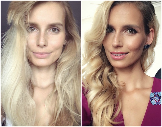 Moderátorka a čerstvá mamina Diana Hágerová vyzerá rovnako dobre s make - upom aj bez neho