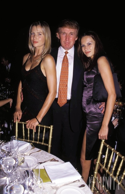 Melania Trump, vtedy ešte Melania Knauss s Donaldom a Danielou Peštovou