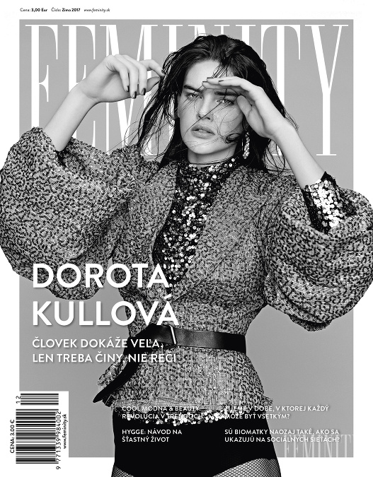 Dorota Kullová z Elite Bratislava hviezdi na obálke zimného čísla magazínu Feminity